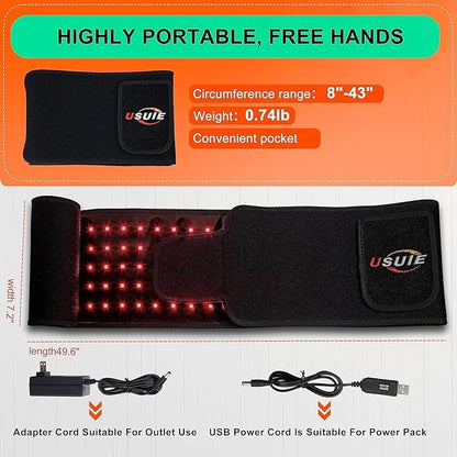 USUIE Red Light Therapy Belt, Infrared Light Therapy Wrap Red Light Therapy - Image 8