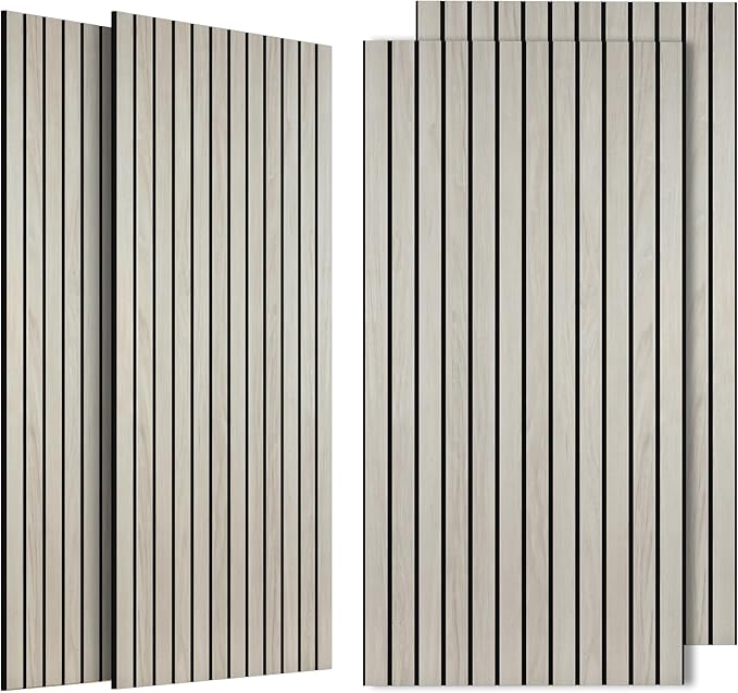 4 Pack Large Acoustic Panels 47.2”x23.6”, Decorative Acoustic Wall Panel by AUTORIFIC