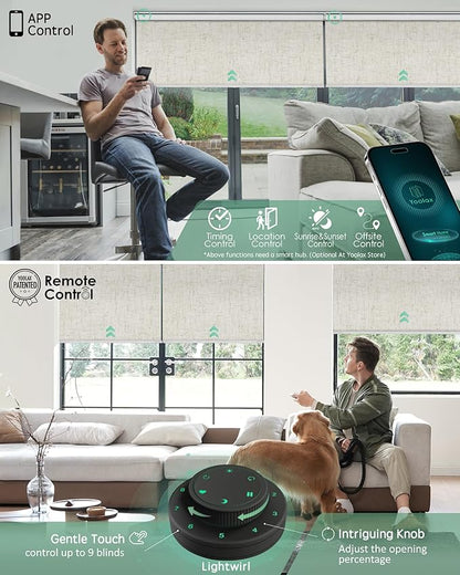 Yoolax Motorized Blinds with Remote, Automatic Window Shades Work with Alexa - Image 3