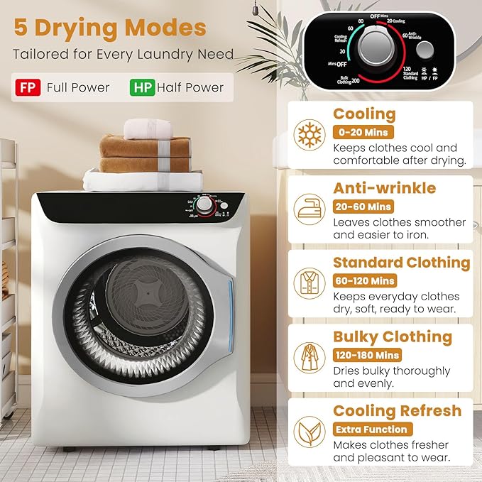 Auertech 2.6 CU. FT. Portable Dryers - Image 3