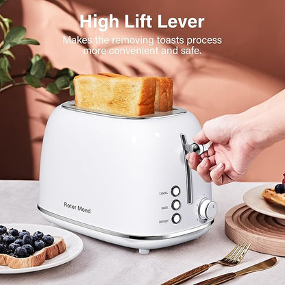 Roter Mond 2 Slice Toaster Retro Stainless Steel - Image 7