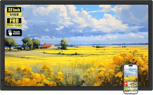 Frameo 32" Extra Large Digital Picture Frame, Smart WiFi Photo Frame by BrightandPowerYourLife