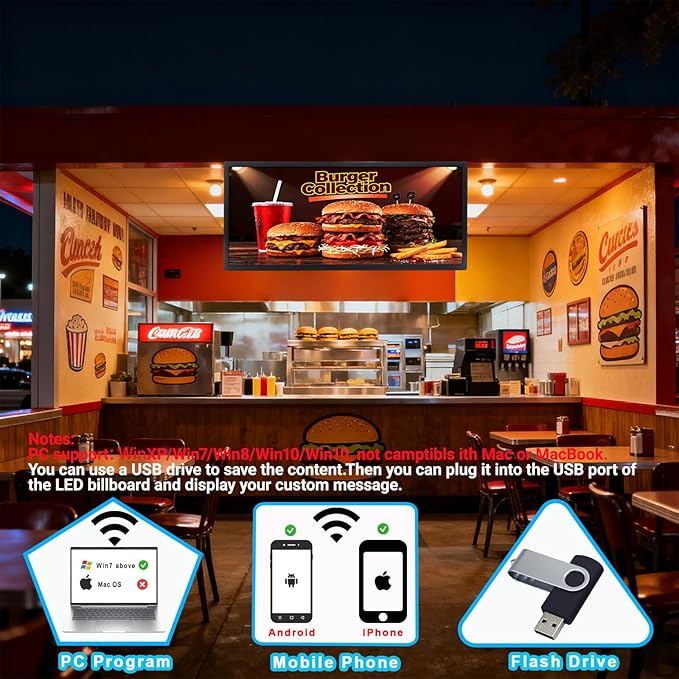 Programmable LED Sign for Business, P3 Outdoor Digital Electronic Message Board - Image 5