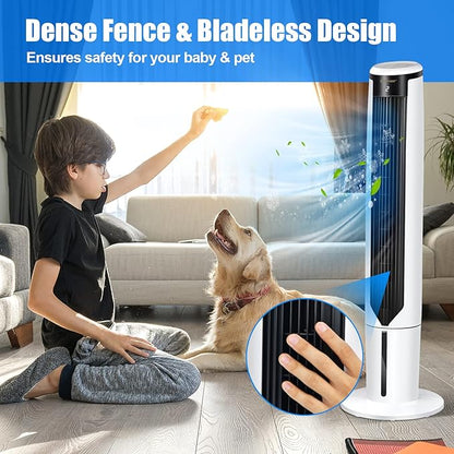 COSTWAY Evaporative Air Cooler, 41-inch Portable Oscillating Air Cooler - Image 3