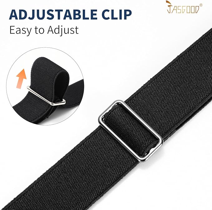 JASGOOD Women No Show Stretch Belt Elastic Web Strap Belt - Image 6
