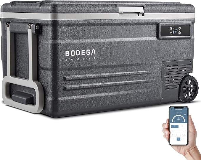 BODEGACOOLER 12 Volt Car Refrigerator, 80 Quarts Portable Fridge, 75L RV by BODEGA