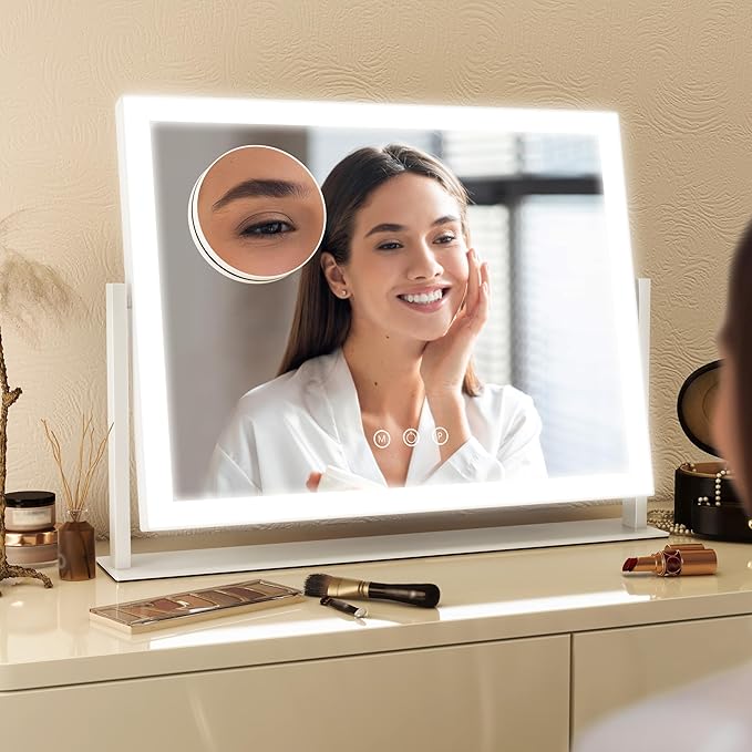 FENNIO Vanity Mirror with Lights 13'' x 17'' Makeup Mirror with Lights - Image 5