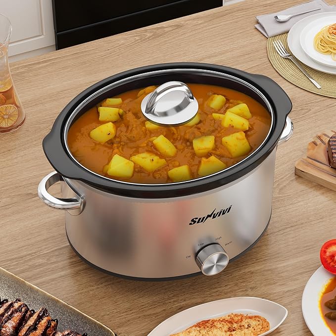 Sunvivi Small Slow Cooker 4QT, Mini Food Warmer - Image 5