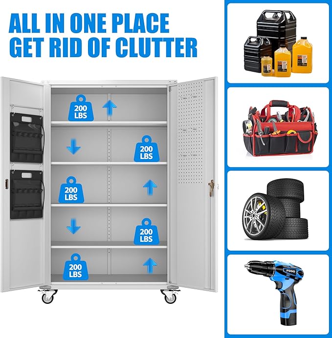 Upgraded Wide and Deep Garage Storage Cabinet - Image 4