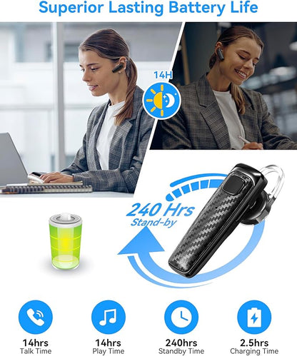 MQQC S525 Bluetooth 5.1 Wireless Earpiece, 16Hrs HD Calling, CVC8.0 Noise - Image 4