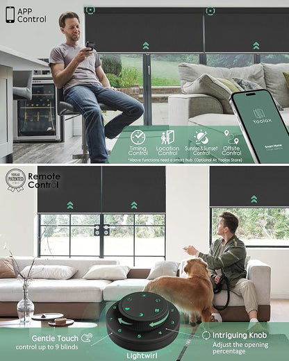 Yoolax Motorized Blinds with Remote, Waterproof Smart Blinds - Image 3