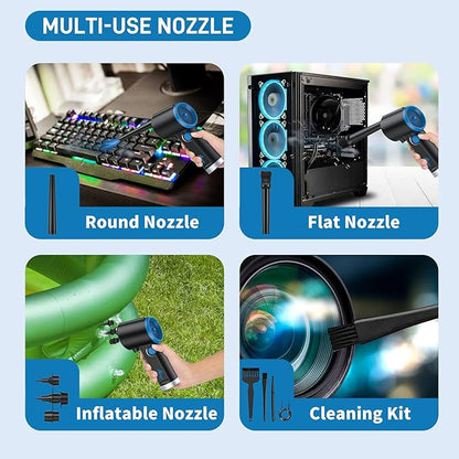 ATEngeus Compressed Air Duster, Electric Air Duster, Cordless Air Duster - Image 6