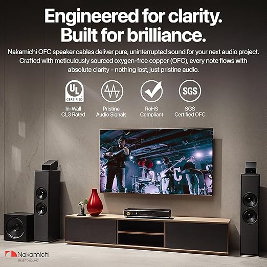 Nakamichi 16/2 in-Wall & Direct Burial Oxygen-Free Copper 2-Conductor Speaker - Image 2