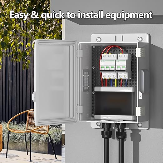 Outdoor Waterproof Electrical Junction Box, ABS Water Resistant Enclosure - Image 3