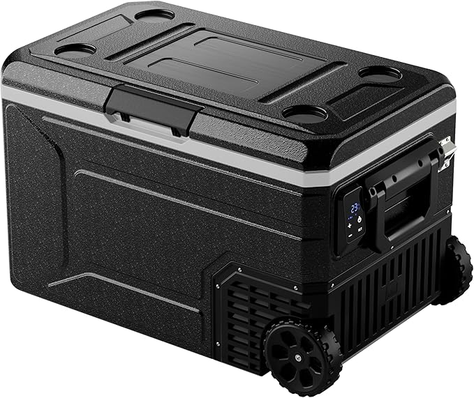 12V Refrigerator, 69 Quart Electric Cooler, 12V/24V DC 100~240V AC, 12v cooler by EKOJUCE