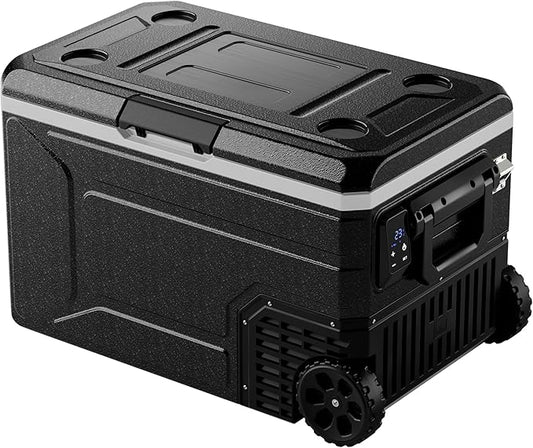 12V Refrigerator, 69 Quart Electric Cooler, 12V/24V DC 100~240V AC, 12v cooler by EKOJUCE