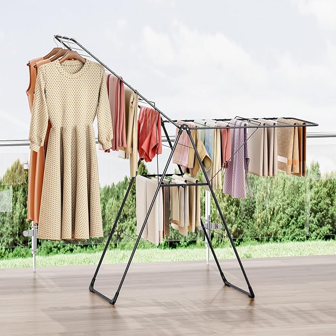 APEXCHASER Clothes Drying Rack, Foldable Oversized Drying Rack Clothing - Image 6