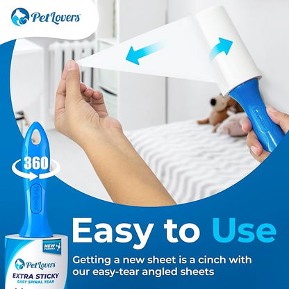 PetLovers Extra Sticky Lint Roller Mega Value Set 1000 Sheets - Image 5