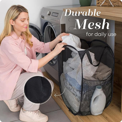 Handy Laundry Collapsible Mesh Pop Up Hamper - Image 5