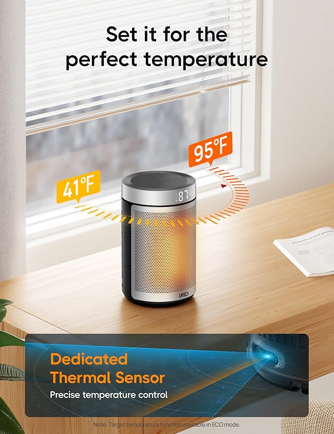 DREO Space Heater, Portable Electric Heaters - Image 6