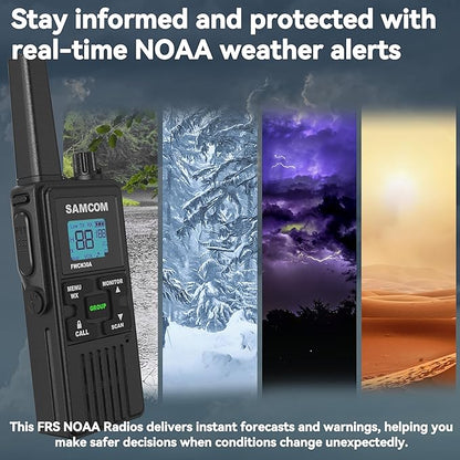 SAMCOM FWCN30A Group Walkie Talkies Long Range, Rechargeable 1250mAh Battery 22 - Image 6