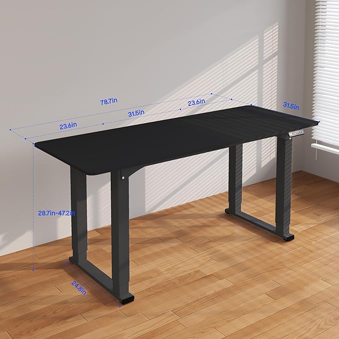 SANODESK 4-Leg Standing Desk, Electric Height Adjustable Desk - Image 3
