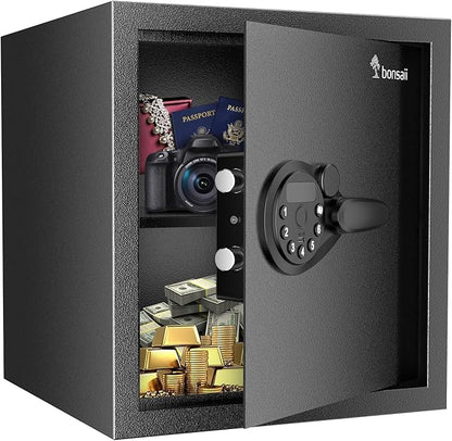 Bonsaii Security Safe Box, 1.2 Cubic Feet Large Document Safe Box, New Type of by bonsaii
