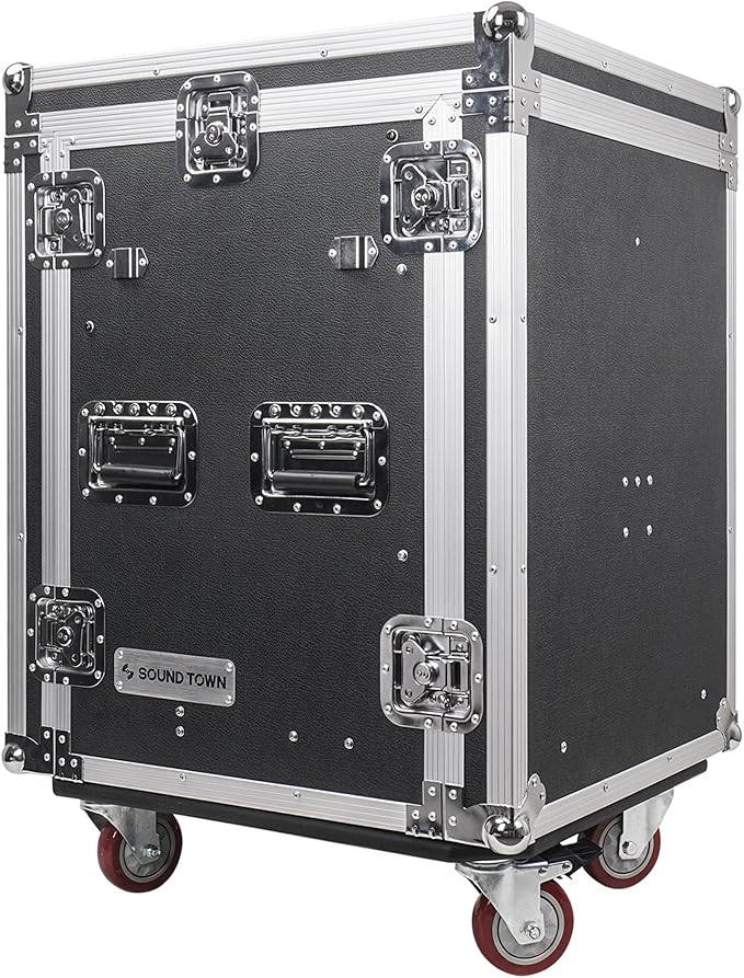 Sound Town 14U PA DJ Pro Audio Rack/Road ATA Case - Image 5