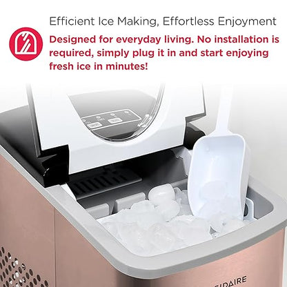 Frigidaire EFIC117-SSCOPPER-COM Stainless Steel Ice Maker, 26lb per Day - Image 6
