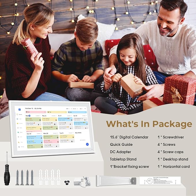 Digital Calendar, 15.6" Electronic Calendar - Image 9