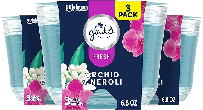 Glade Orchid & Neroli 3-Wick Candle, 6.8 Oz by Glade