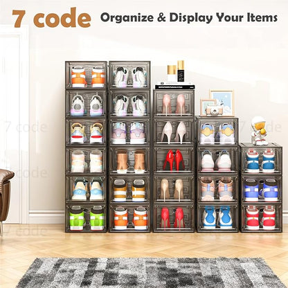 7 code Thicken & Sturdy Clear Shoe Storage Organizer - Image 9