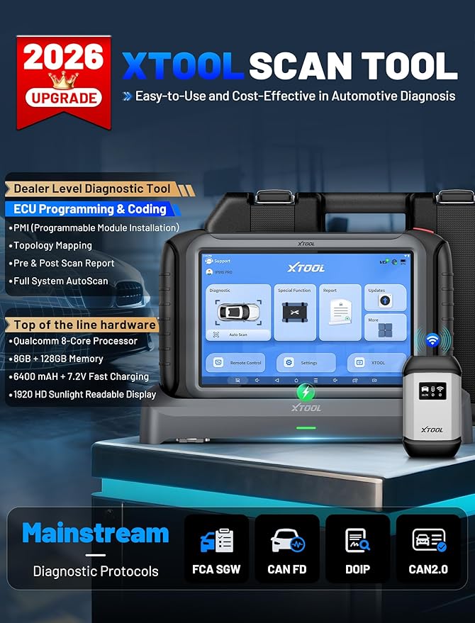 XTOOL IP919 PRO Scan Tool, ECU Pr0gramming Car OBD2 Scanner - Image 7