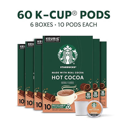 Starbucks K-Cup Coffee Pods, Flavored Hot Cocoa, Classic Hot Cocoa, 60 Keurig - Image 2
