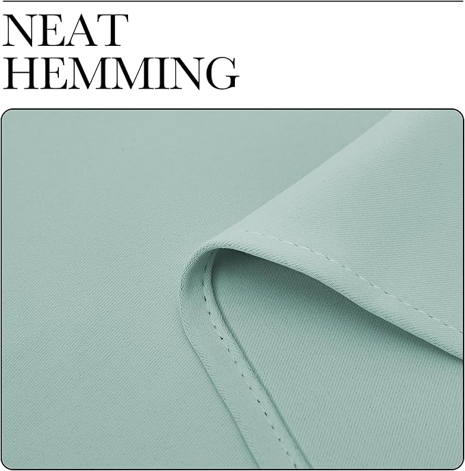 NICETOWN Kitchen Curtains, Short Blackout Curtains & Drapes, Aqua Blue - Image 6