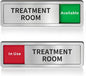 Treatment Room Door Sign, Do Not Disturb- In Use/Available Slider Sign by Abudada