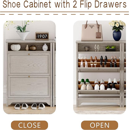 Chogori Wood Shoe Storage Cabinet - Image 3