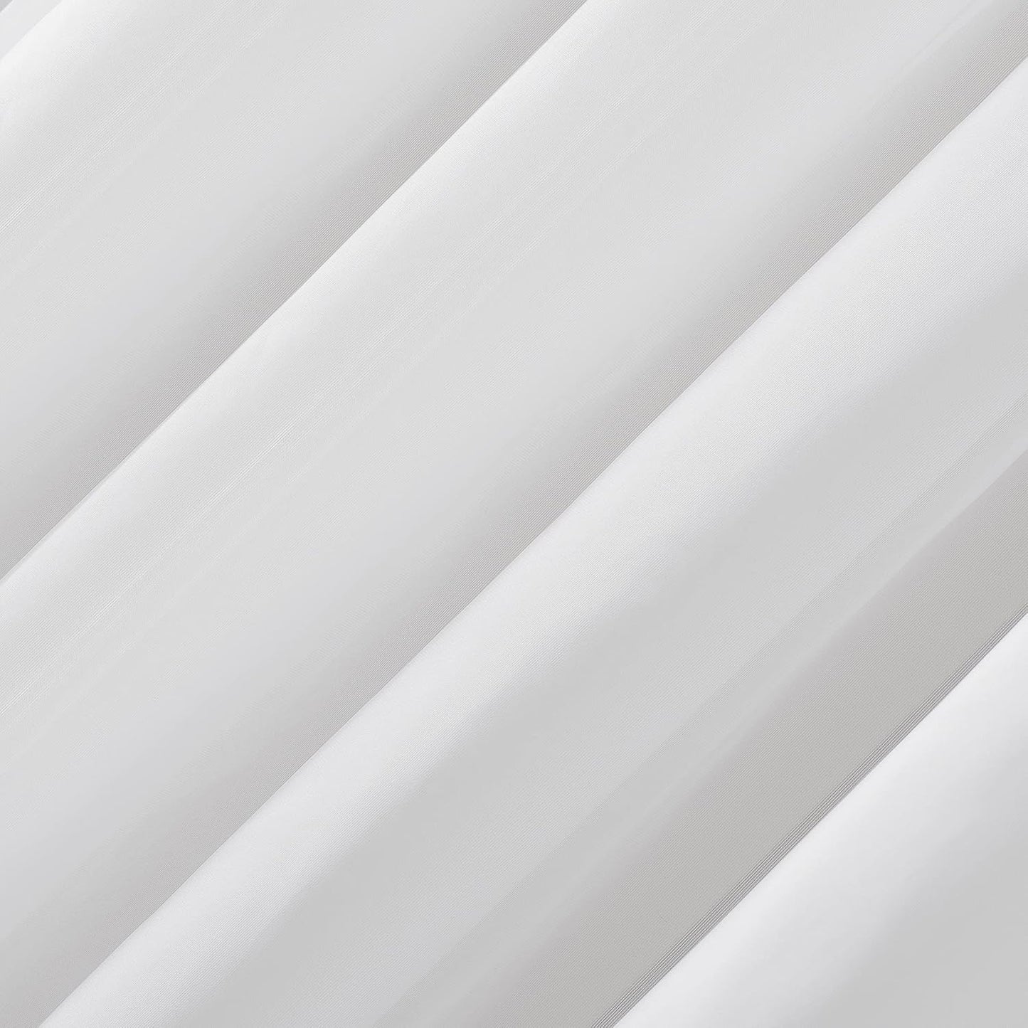 No. 918 Emily Sheer Voile Rod Pocket Curtain Panel, 59" x 120", White