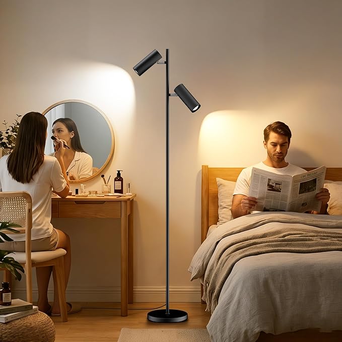 SIBRILLE Spotlight Floor Lamp, Tall LED Standing Lamp - Image 2
