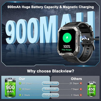Military Smart Watch for Men, Outdoor Sports Smartwatch - Image 3
