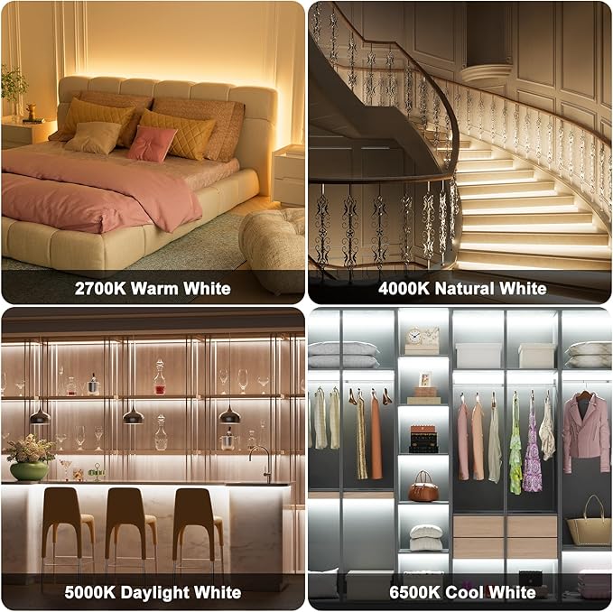 PAUTIX COB LED Strip Light White CCT Tunable 4800LEDs, CRI90+ 24ft/7.5m - Image 5