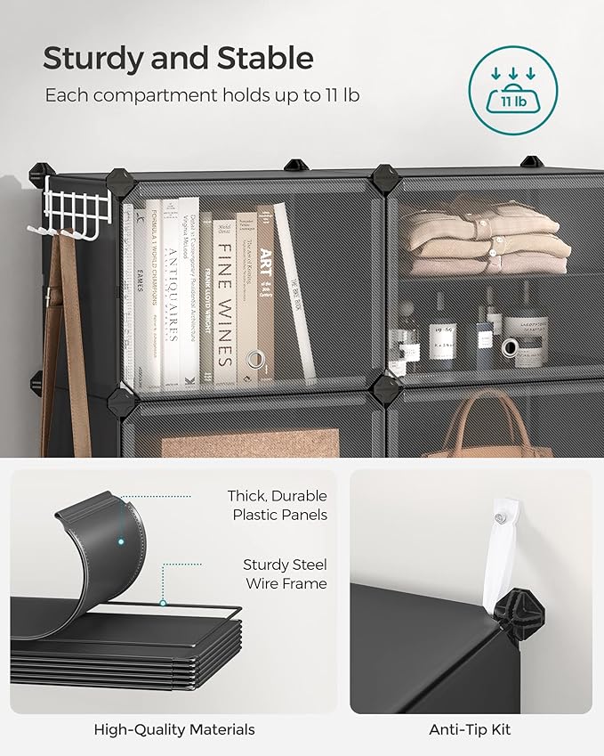 SONGMICS Shoe Rack Organizer, 6-Tier Shoe Storage Cabinet - Image 5
