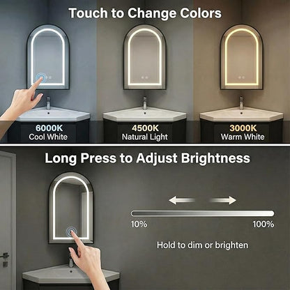 LED Corner Medicine Cabinet - Image 4