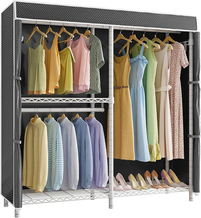 VIPEK V4C Garment Rack with Cover, Heavy Duty Portable Closet Adjustable Metal by VIPEK