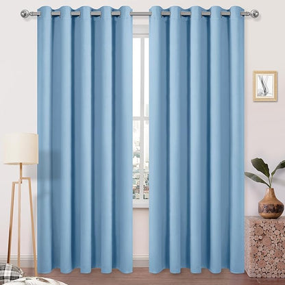 DWCN Blackout Curtains Room Darkening Thermal Insulated Grommet Light Blocking by DWCN
