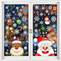 AOWDIAO Christmas Window Clings - 145 Pcs Xmas Glass Stickers, Santa, Snowflakes, Reindeer, Snowman - Winter Holiday Window Decorations for Festive Spirit