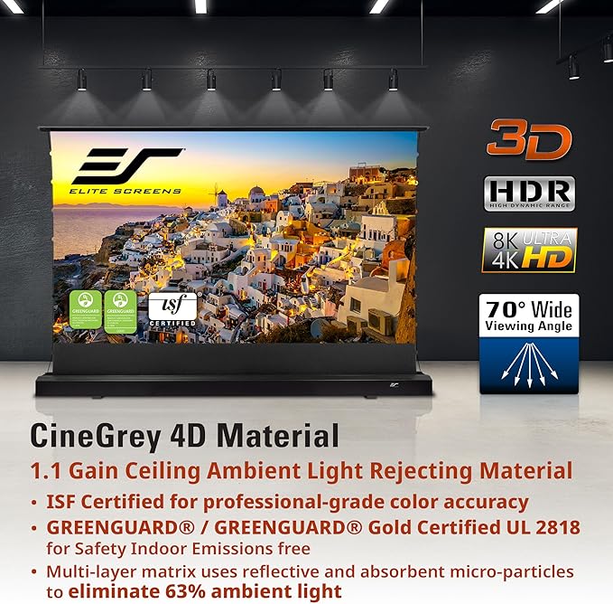 Elite Screens Kestrel Tab-Tension 3 CineGrey 4D, 122 inch 16:9, Standard Throw - Image 9