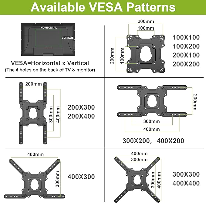 USX MOUNT Full Motion TV Wall Mount Bracket - Image 5