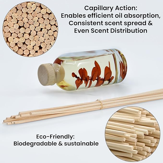 Urban Naturals Bay Rum & Sandalwood Reed Diffuser Scent Sticks Gift Set | - Image 5