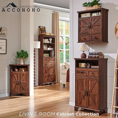 ACCOHOHO Bathroom Wall Cabinet, Farmhouse Medicine Cabinet, Adjustable Shelf - Image 7